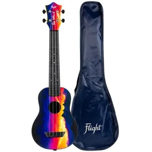 Comparateur de prix : Flight Elise Ecklund Long Neck Travel Ukulele - Sunset