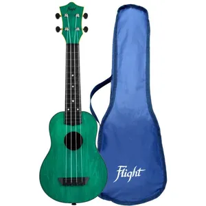 Comparateur de prix : Flight Travel Series TUS35 Green ukulélé soprano avec housse