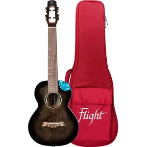 Comparateur de prix : Flight Royal Series Nighthawk Tenor Black Stain ukulélé électro-acoustique ténor avec housse