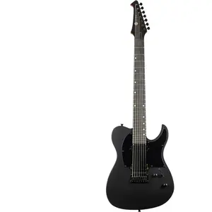 Spira Guitars T-407 MBK Satin Black guitare électrique 7 cordes