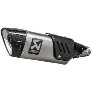 Comparateur de prix : Silencieux arrière en titane en ligne Akrapovic, argent