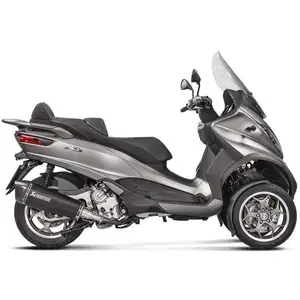 Comparateur de prix : Silencieux Akrapovic inox noir embout carbone pour Piaggio MP3 500 11-