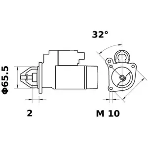 Letrika | Démarreur IS0956 12V 0,9KWVendu parpiecesauto.fr