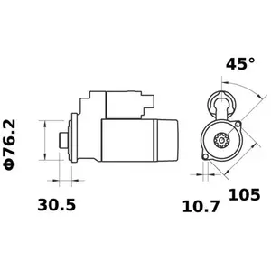 Mahle Démarreur MS359 pas cher