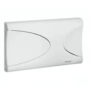 Schwab - Plaque de commande blanche double touche targa pas cher