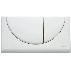 SCHWABE Schwab - Plaque de commande murale wc encastré viva, double touche blanche pas cher