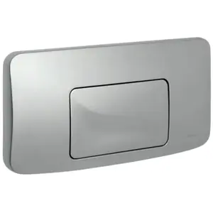 Plaque de commande murale GALA chromé mat pour WC encastré, simple volumeVendu paramazon