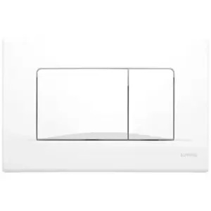 Evenes ® - Plaque de commande murale Dots Duo wc encastré schwab, double volume blanche pas cher