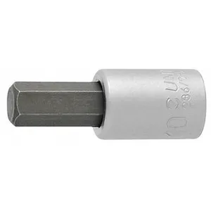 Clé à douille Unior avec pointe hexagonale 3/8"10