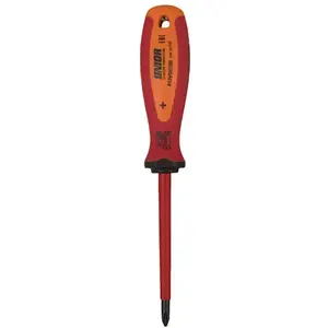 Unior Tournevis cruciforme PH3 avec lame isolée VDE, 150 mm - Idéal pour travaux électriques pas cher