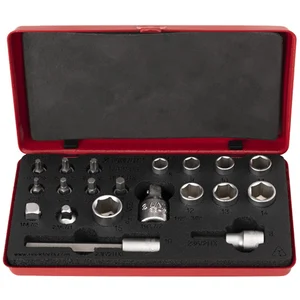 Comparateur de prix : Set d'Inserti Bit et Douilles 1/4 - 3/8 pour Entretien de Vélos Unior
