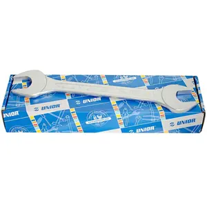 UNIOR 600105 - Juego de 8 llaves fijas de dos bocas en caja de cartón 6 a 22 mm serie 110/1CB pas cher