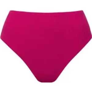 Bas de maillot de bain échancré taille haute femme Lisca Florida Rouge 44 41780LI-magenta pas cher
