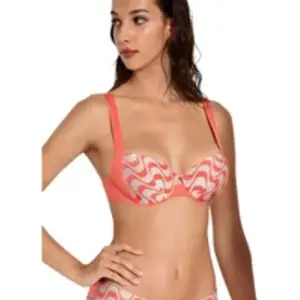 Haut de maillot de bain armaturé femme Lisca Multipositions Iceland Orange 40C 40737LI-orange pas cher