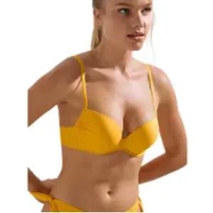 Haut de maillot de bain push-up femme Lisca Palma Jaune 44A 40723LI-jaune pas cher