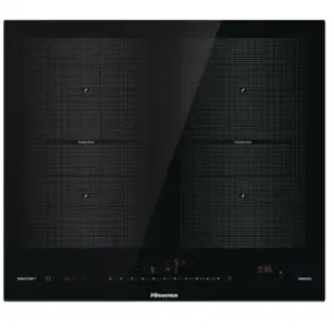 Table de cuisson induction 60cm 4 feux 7360w noir - I6456CB - HISENSE pas cher