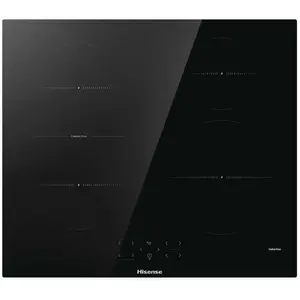 Hisense Table de cuisson induction 60cm 4 feux 7200w noir - HI6421BSC pas cher