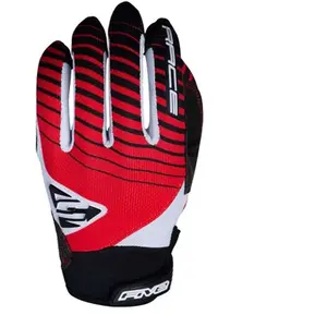 Paire de gants longs enfant five race rouge   noir