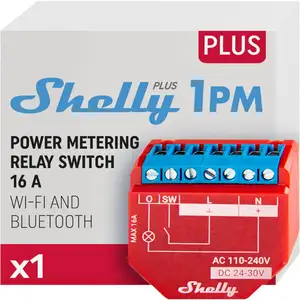 Shelly - Plus 1PM - 2 Pack, Interrupteur connecté - Commutateur de rel... pas cher