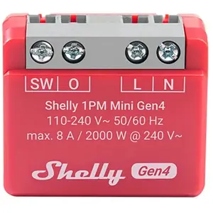 Module dAutomatisation Shelly 1PM Mini Gen4 Rouge