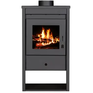 VICTORIA Poêle à bois luna 10kW noirVendu parcdiscount