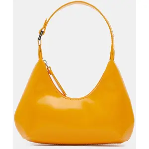 By Far - Sac à main en Cuir Baby Amber Semi Pate orange - 16x22x6 cm O... pas cher
