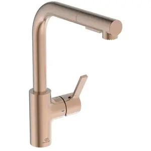 Robinet de cuisine IDEAL STANDARD Gusto douchette extractible Rose pas cher