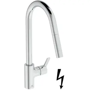 Ideal Standard Gusto Mitigeur de cuisine pivotant, avec douchette extr... pas cher