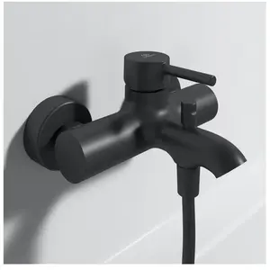 IDEAL STANDARD CERALINE MITIGEUR BAIGNOIRE ET DOUCHE MURAL NOIR MAT EC