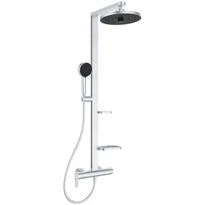 Comparateur de prix : Ideal Standard Alu+ Colonne de douche avec mitigeur monocommande, BD58...