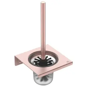 Ideal Standard Alu+ Porte-brosse WC avec brosse, BD593RO,