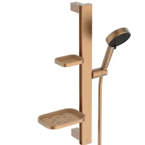 Ideal Standard Alu+ Set de douche avec barre et tablette, 2 jets, BD58...