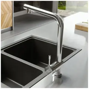 Robinet de cuisine avec douchette IDEAL STANDARD Ceralook bec L chromé pas cher