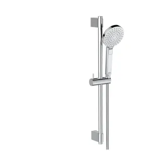 Comparateur de prix : Ensemble de douche - barre 60 cm et douchette ronde Ø11 cm 3J - Chrome