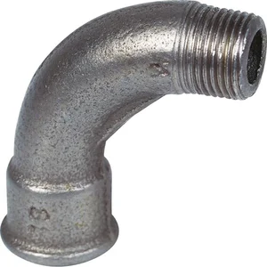 ECOLANDS Raccord Fonte Noire Coudé 90° À Visser - Mf 1/2' - Grand Rayon - N° 1