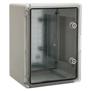 Coffret électrique ABS 400x300x195 Mm IP65 - Etanche, Porte Pleine, Avec Plaque