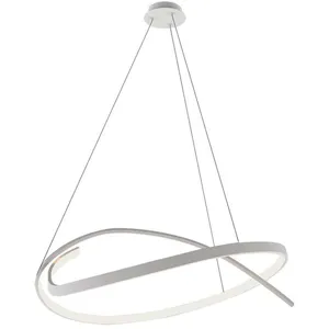 V-tac Lustre circulaire led 48W Metal Couleur Blanc 80120cm 3000K Triac Dimmable pas cher