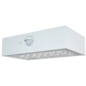 Comparateur de prix : V-TAC VT-403-W Wandlampen op zonne-energie - Sensor - IP65 - Witte beh...