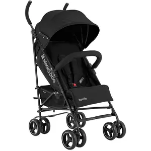 Comparateur de prix : KikkaBoo BEETLE Chaise de promenade, poussette pour bébé jusqu'à 22 kg, pliée, légère, compacte, noire