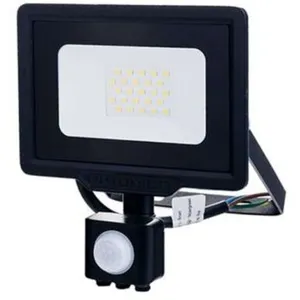 Projecteur LED à Détecteur 20W étanche IP65 1600lm (107W) - Blanc Natu...Vendu parcarrefour