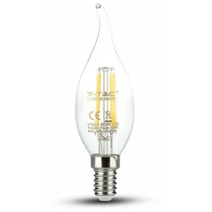 Vtac V-Tac Ampoule flamme à filament LED - 4 W - blanc chaud