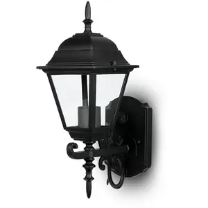 E27 Luminaires d'extérieur - Appliques - Haut - Noir mat - IP44Vendu paramazon