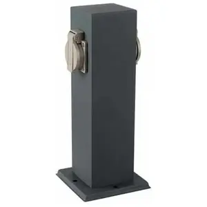 V-tac - prises de jardin 2 voies - IP44 - Gris foncéVendu paramazon