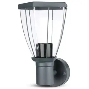 Comparateur de prix : V-tac Lampe de jardin led avec douille E27 (max 40W) en acier inoxydable Couleur noire IP44