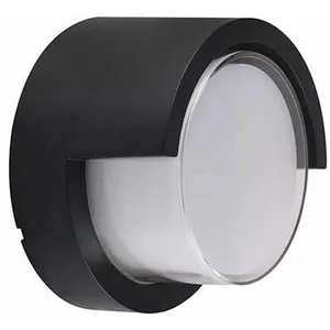 V-TAC VT-831 Lampe LED 6W blanc chaud 3000K corps rond noir étanche IP... pas cher