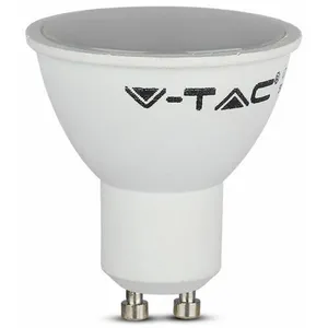 V-TAC Spot LED GU10 SMD 4.5W 100° Satin Cover 3000K (Boîte 3 pièces)