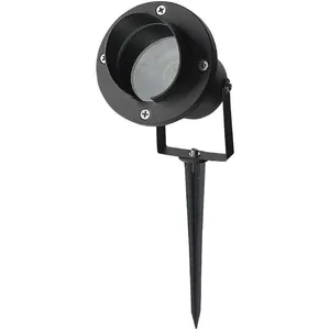 Comparateur de prix : V-tac - VT-7704 Piquet de jardin orientable en aluminium avec douille GU10 couleur noire IP65 - sku 7572