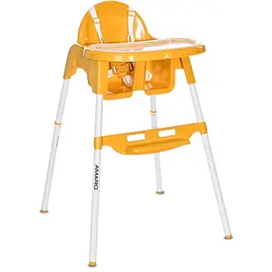 Chaise haute Amaro JAUNE Lorelli pas cher