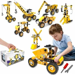 Jeu de Construction à Démonter 8 en 1 - BLEOSAN - 100pcs - Jaune - Enf... pas cher