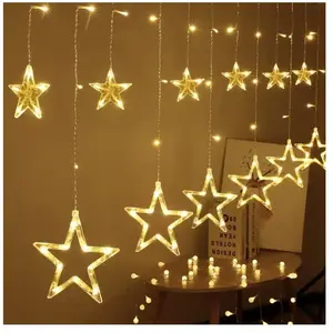 BLEOSAN 3m Rideau Lumineux Étoile Blanc Chaud Guirlande Lumineuse Fenêtre Noël Intérieur USB LED Décoration Noël Lumineux Jardin Chambre pas cher